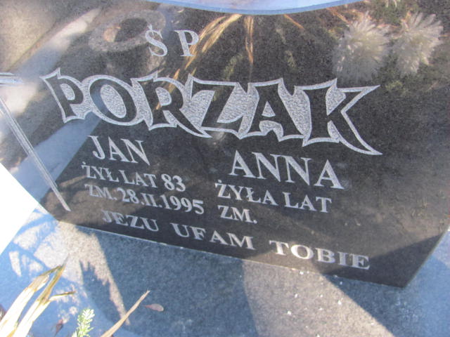 Anna Porzak 1920 Dys - Grobonet - Wyszukiwarka osób pochowanych