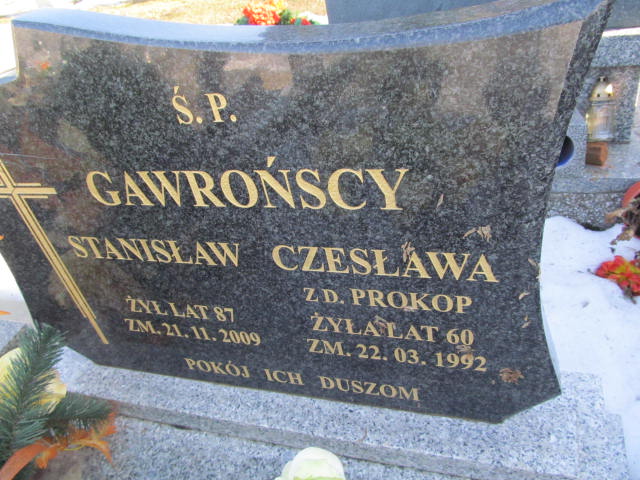 Stanisław Gawroński Dys - Grobonet - Wyszukiwarka osób pochowanych